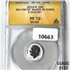 Image 1 : 2015-P Single Roosevelt Dime ANACS-PF70 Rev Proof