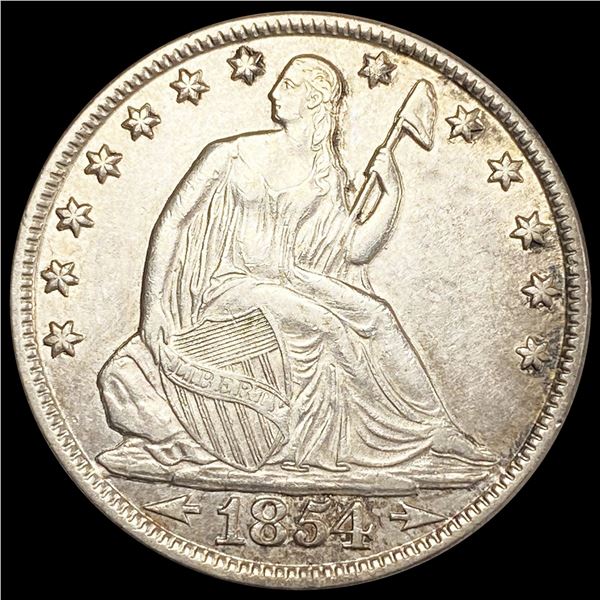 1854-O 'Arrows' Seated Liberty Half Dollar