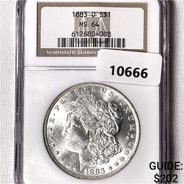 1883-O Morgan Silver Dollar NGC-MS64