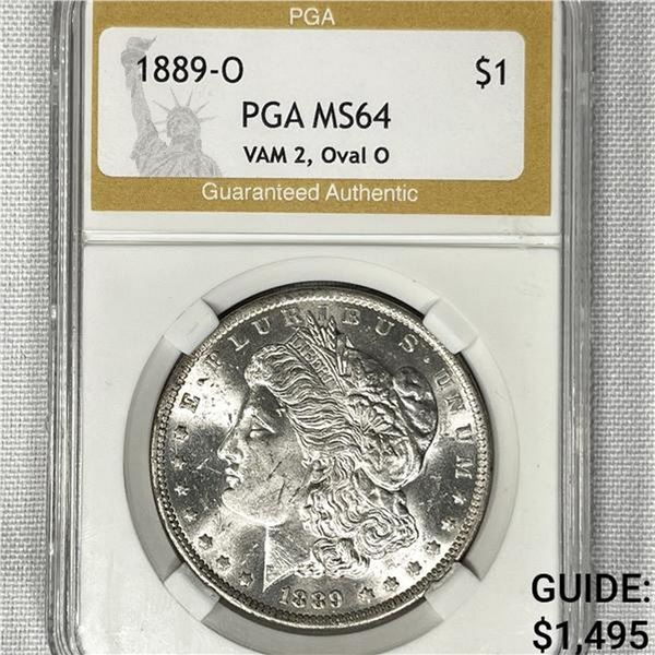 1889-O Morgan Silver Dollar PGA-MS64