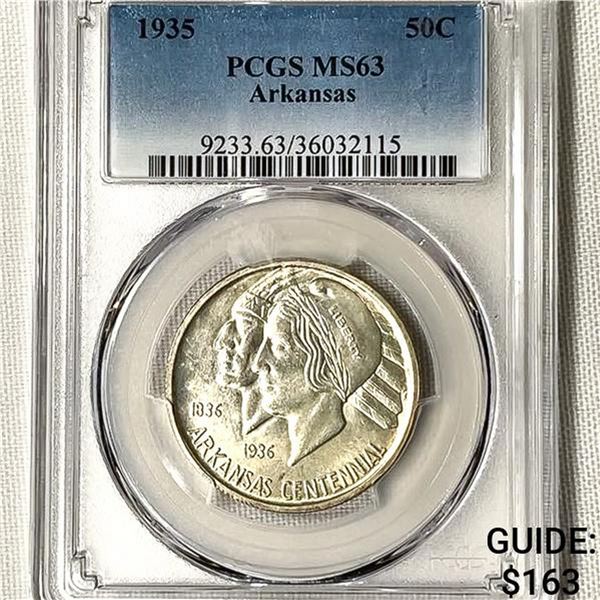 1935 Arkansas Half Dollar PCGS-MS63
