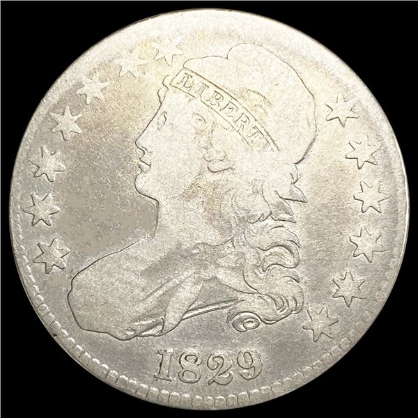 1829 Capped Bust Half Dollar NICELY CIRCULATED
