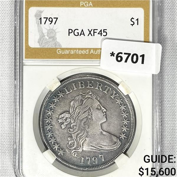 1797 Draped Bust Dollar PGA-XF45