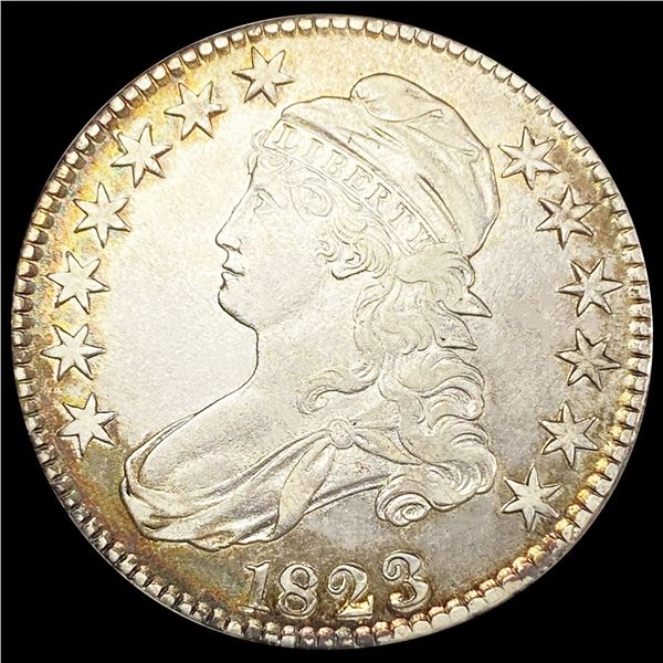1823 Capped Bust Half Dollar NEARLY UNCIRCULATED