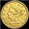 Image 1 : 1857 $2.50 Gold Quarter Eagle NEARLY UNCIRCULATED