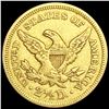 Image 2 : 1857 $2.50 Gold Quarter Eagle NEARLY UNCIRCULATED