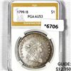 Image 1 : 1799/8 Draped Bust Dollar PGA-AU53