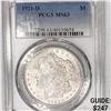 Image 1 : 1921-D Morgan Silver Dollar PCGS-MS63