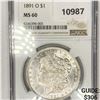 Image 1 : 1891-O Morgan Silver Dollar NGC-MS60