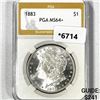 Image 1 : 1883 Morgan Silver Dollar PGA-MS64+