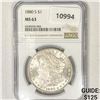 Image 1 : 1880-S Morgan Silver Dollar NGC-MS63