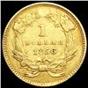 Image 2 : 1856 TY3 Slant 5 Rare Gold Dollar UNCIRCULATED