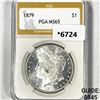 Image 1 : 1879 Morgan Silver Dollar PGA-MS65