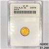 Image 1 : 1744-M,AJ Spain Gold 1/2 Escudo ANACS-VF20