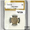 Image 1 : 1937-D Buffalo Nickel PGA-MS61 3 Legs