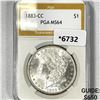 Image 1 : 1883-CC Morgan Silver Dollar PGA-MS64