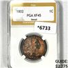 Image 1 : 1802 Draped Bust Large Cent PGA-XF45 Detail