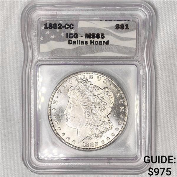 1882-CC Morgan Silver Dollar ICG-MS65