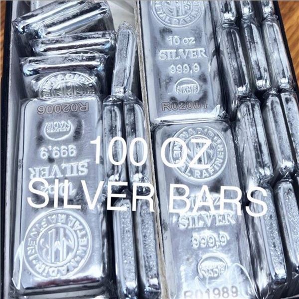1 - 100ozt .999 Silver Bar - HIGH DEMAND