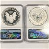 Image 2 : 2012-S Set (2) Silver Eagle NGC-PF69 1 UC, 1 Rev