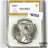 Image 1 : 1927 Silver Peace Dollar PGA-MS63