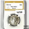 Image 1 : 1917-D Walking Liberty Half Dollar PGA-MS61
