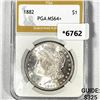 Image 1 : 1882 Morgan Silver Dollar PGA-MS64+