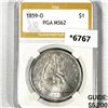 1859-O Seated Liberty Dollar PGA-MS62