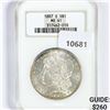 Image 1 : 1887-S Morgan Silver Dollar NGC-MS61