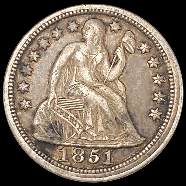1851 Seated Liberty Dime CLOSELY UNCIRCULATED