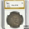 Image 1 : 1801 Draped Bust Dollar PGA-XF40