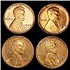 Image 1 : (4) Wheat Cents UNCIRCULATED