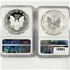 Image 2 : 2012-S Set (2) Silver Eagle NGC-PF69 1 UC, 1 Rev