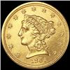 Image 1 : 1861 $2.50 Gold Quarter Eagle UNCIRCULATED