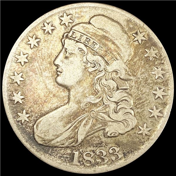 1833 Capped Bust Half Dollar NICELY CIRCULATED