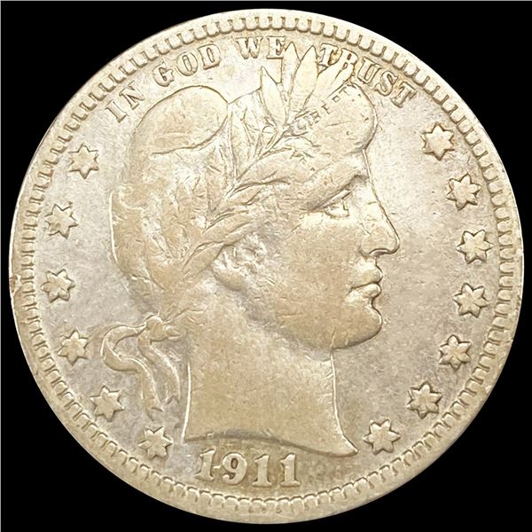 1911-D Barber Quarter LIGHTLY CIRCULATED