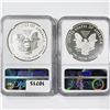 Image 2 : 2012-S Set (2) Silver Eagle NGC-PF69 1 UC, 1 Rev