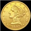 Image 1 : 1897 $2.50 Gold Quarter Eagle UNCIRCULATED