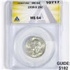 Image 1 : 1938-S Washington Silver Quarter ANACS-MS64