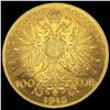 Image 2 : 1915 Austria Gold 100 Corona CHOICE BU