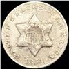 Image 1 : 1851 Silver Three Cent ABOUT UNCIRCULATED