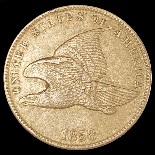 1858 Flying Eagle Cent NEARLY UNCIRCULATED