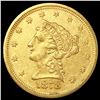 Image 1 : 1878-S $2.50 Gold Quarter Eagle UNCIRCULATED