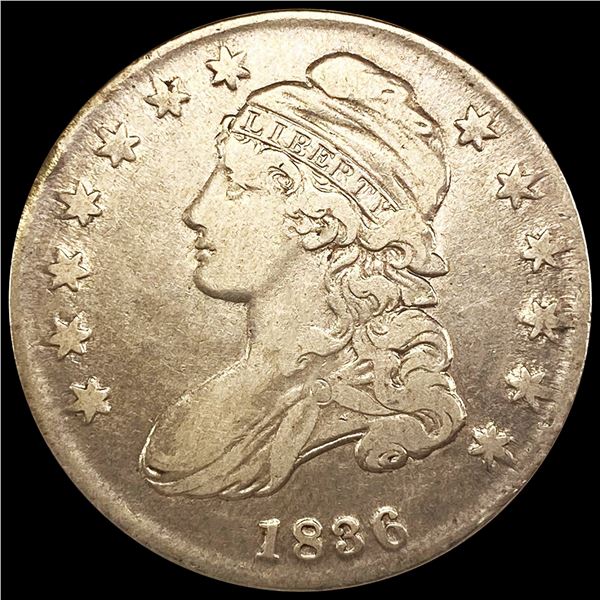 1836 Capped Bust Half Dollar LIGHTLY CIRCULATED