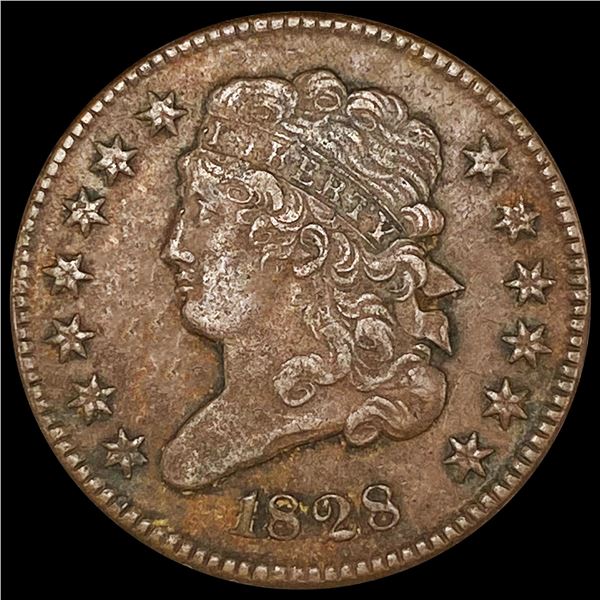 1828 Classic Head Half Cent LIGHTLY CIRCULATED