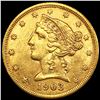 Image 1 : 1903-S $5 Gold Half Eagle UNCIRCULATED