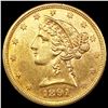 Image 1 : 1891 $5 Gold Half Eagle CLOSELY UNCIRCULATED