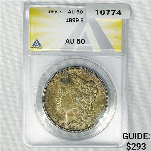 1899 Morgan Silver Dollar ANACS-AU50