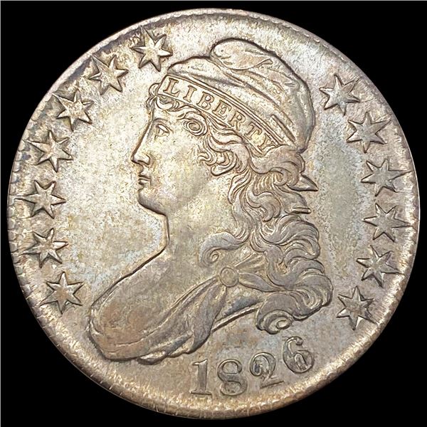 1826 Capped Bust Half Dollar NEARLY UNCIRCULATED
