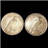 Image 2 : 1934 (2) Peace Dollars ABOUT UNCIRCULATED